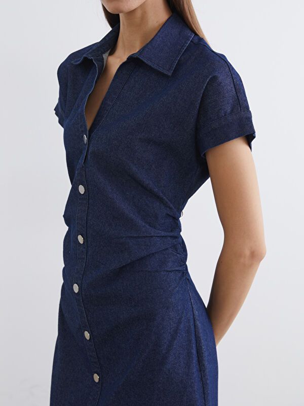 Moudda LC Waikiki - Robe en denim manches courtes - Tunisie 3