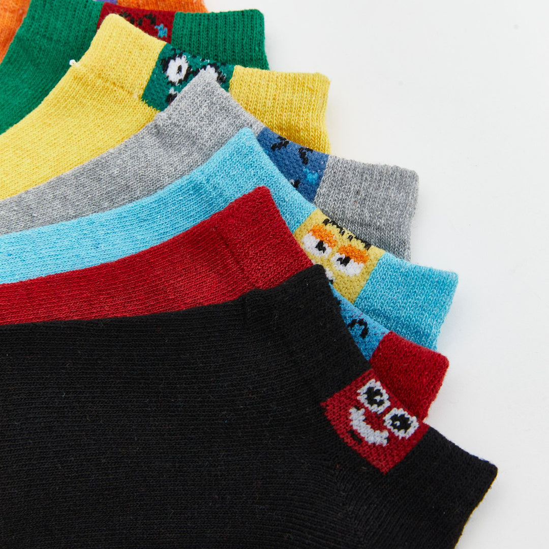 Moudda LC Waikiki - Chaussettes pour sneakers Garçon Fil mélangé teint - Tunisie 3