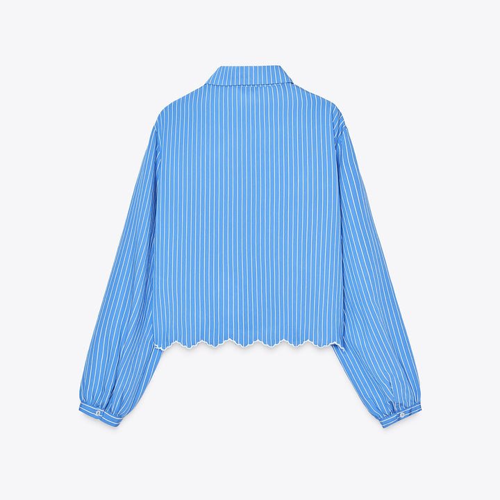 Moudda ZARA - Chemise - Rayures & Broderie Suisse Bas - Tunisie 2