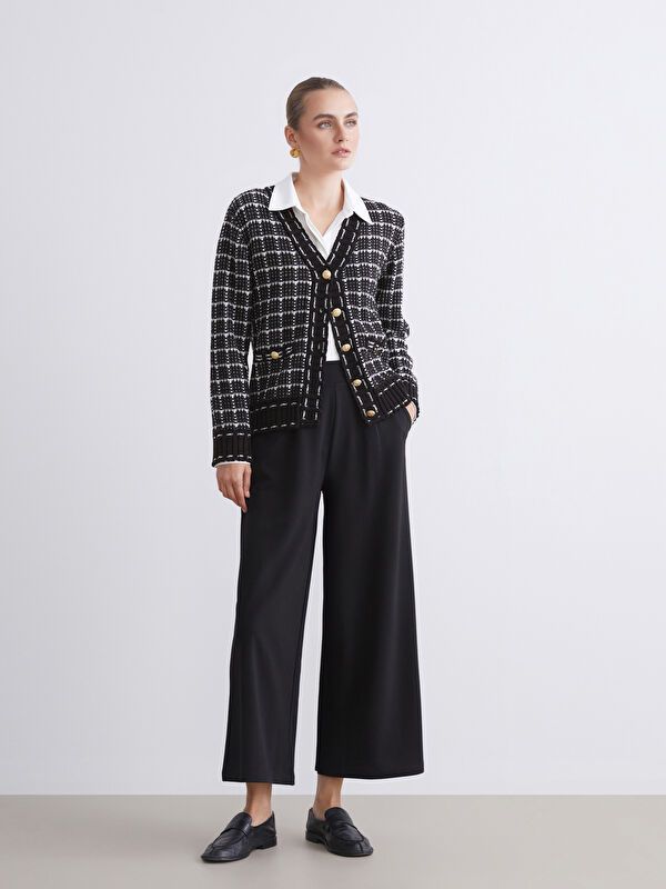 Moudda LC Waikiki - Cardigan tricot moyen Femme Noir - Tunisie 2