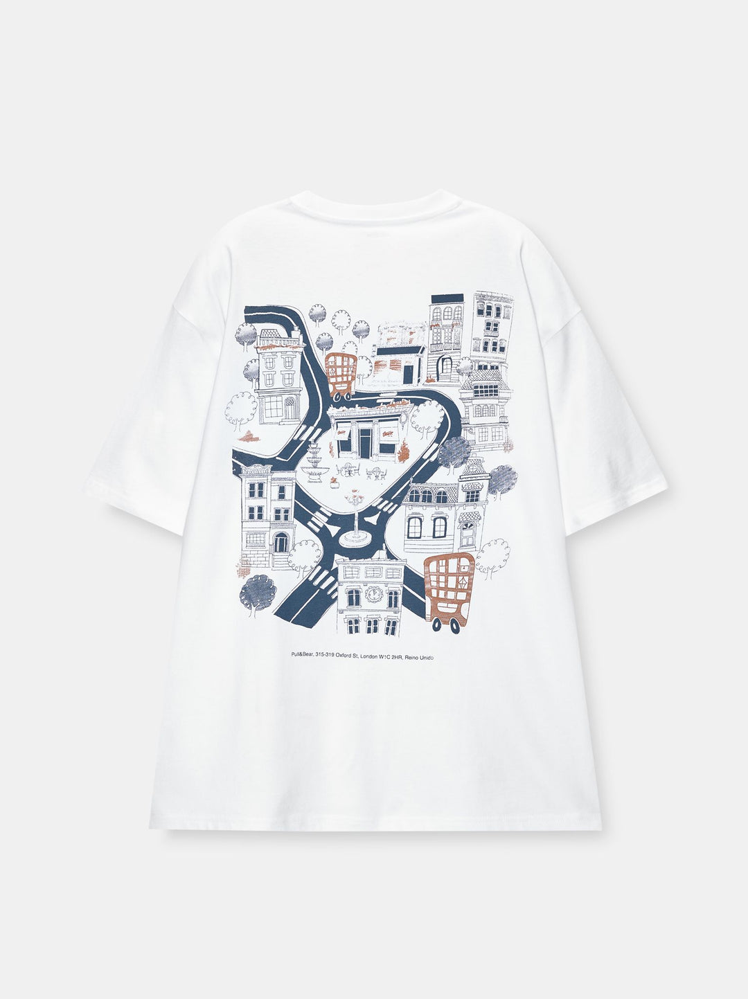 Moudda PULL & BEAR - T-Shirt Demi-Manches Handlines MC04 Blanc - Tunisie 5