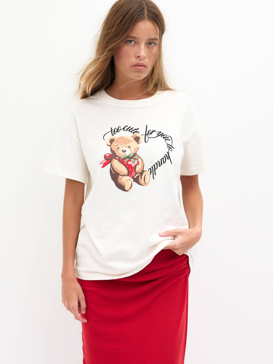 Moudda PULL & BEAR - Body Graphique Ours et Textes - Tunisie 6