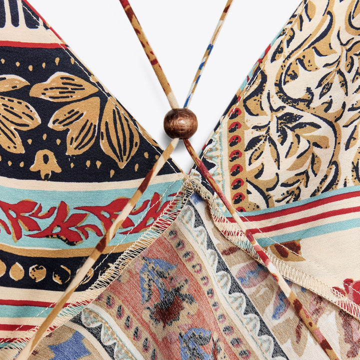 Moudda ZARA - Robe Midi Lingerie - Patchwork & Détails Bois - Tunisie 3