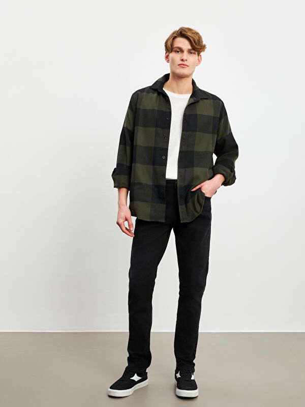 Moudda LC Waikiki - Pantalon jean tissé basique Homme Rodéo noir - Tunisie 1