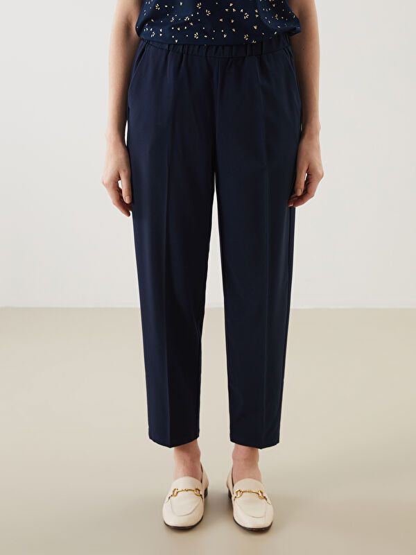 Moudda LC Waikiki - Pantalon tissé moyen basique Femme Marine - Tunisie 2