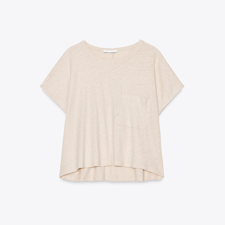 Moudda ZARA - T-Shirt - Manches Courtes, Col Rond & Coton/Lin - Tunisie 1
