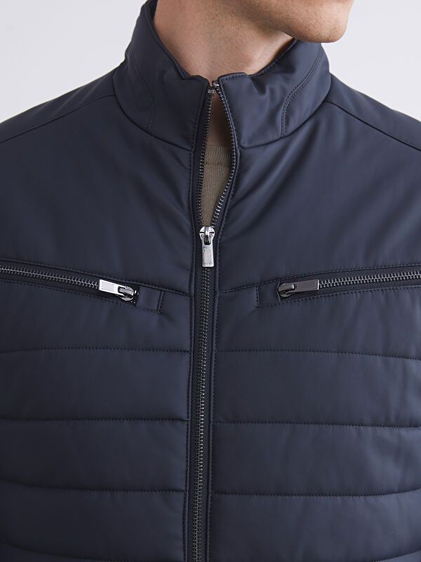 Moudda LC Waikiki - Manteau PU lourd Homme Marine - Tunisie 4