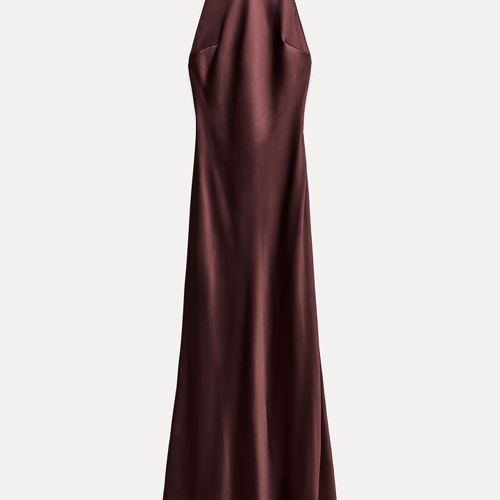 Moudda ZARA - Robe longue satinée col licou nœud dos ouvert - Tunisie 1