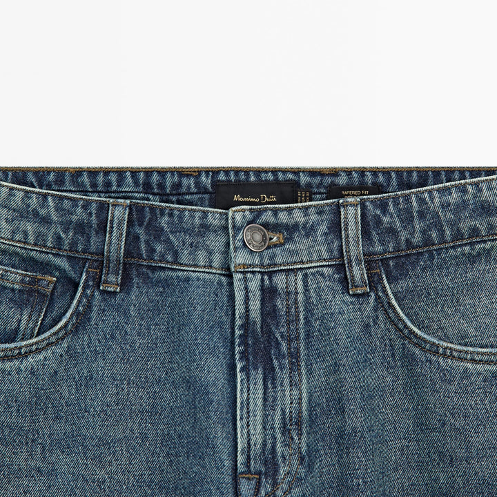 Moudda Massimo Dutti - Pantalon jean dirty stone coupe fuselée - Tunisie 4