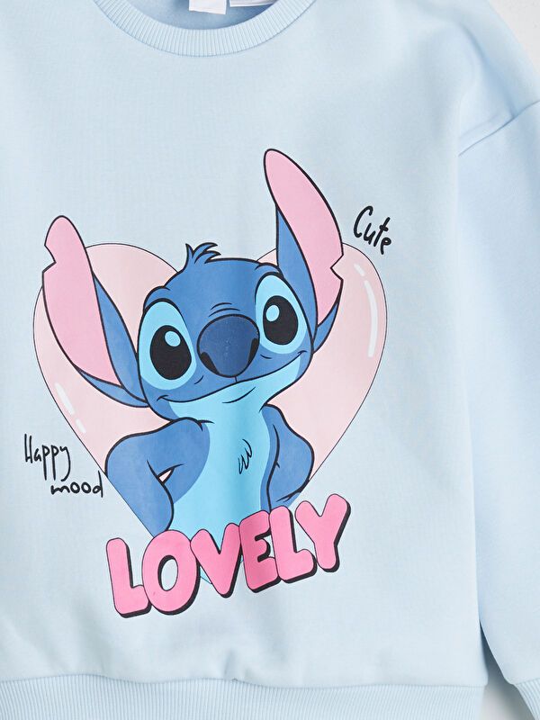 Moudda LC Waikiki - Sweatshirt en jersey sous licence Fille Bleu clair - Tunisie 3