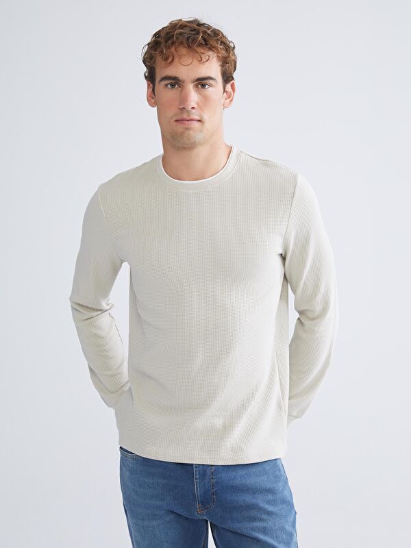 Moudda LC Waikiki - Sweatshirt jersey basique Homme Pierre - Tunisie 1