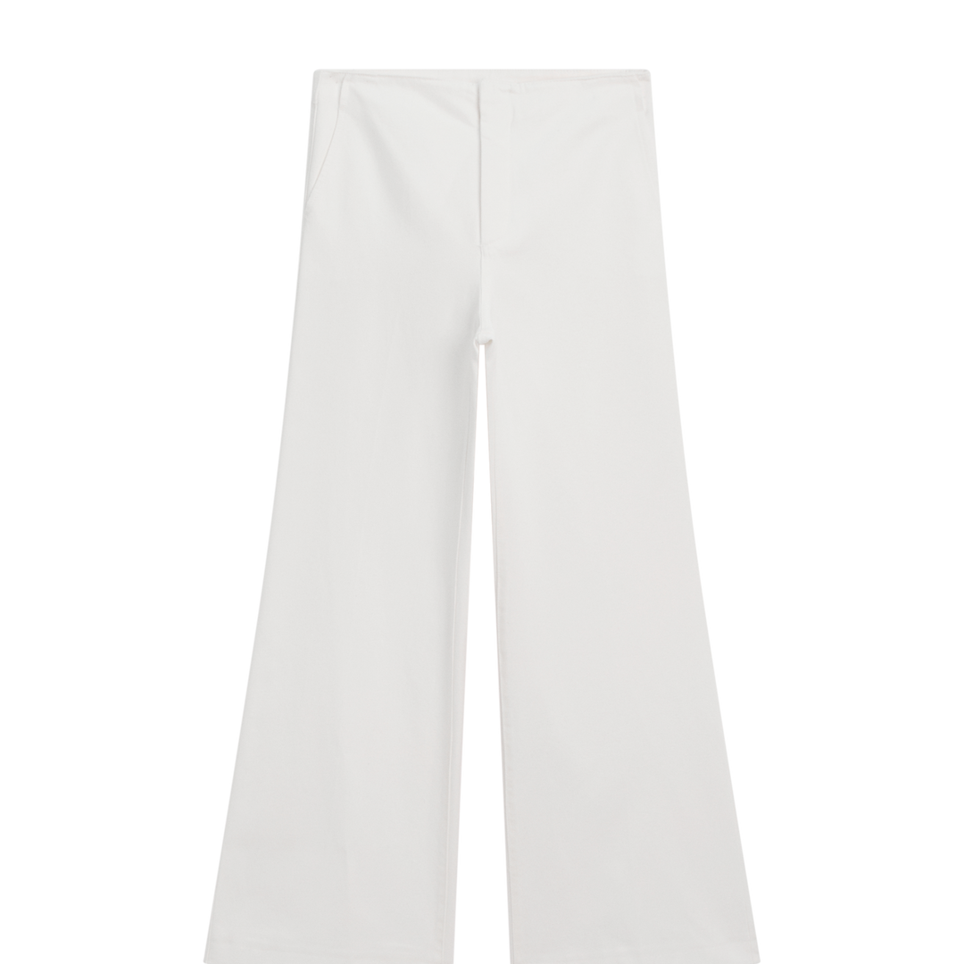 Moudda Massimo Dutti - Jean taille haute évasé blanc cassé - Tunisie 2
