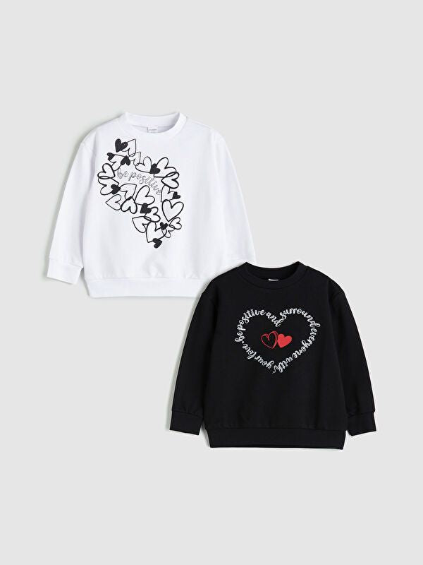 Moudda LC Waikiki - Pack sweatshirt jersey Fille Noir - Tunisie 1