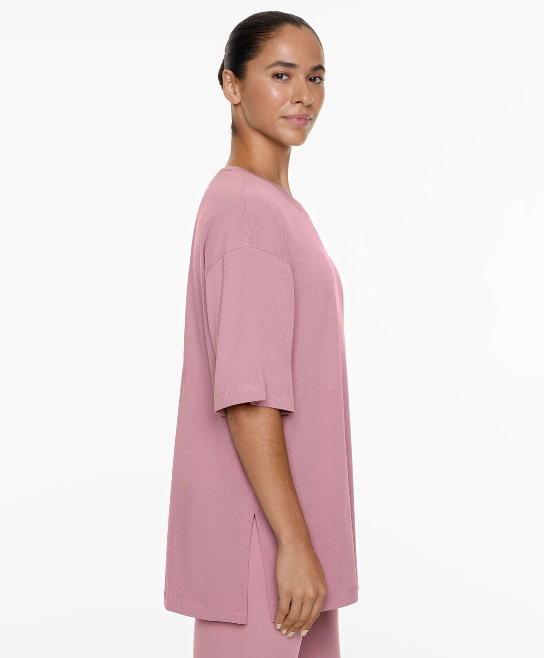 Moudda Oysho - T-Shirt Long Coton Élasthanne - Tunisie 4