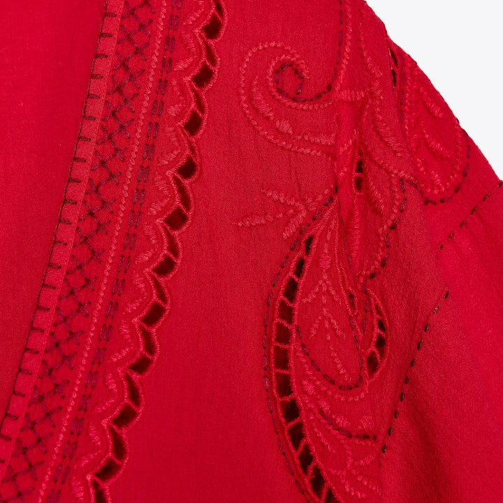 Moudda ZARA - Robe Mini Brodée - Manches Bouffantes - Tunisie 3