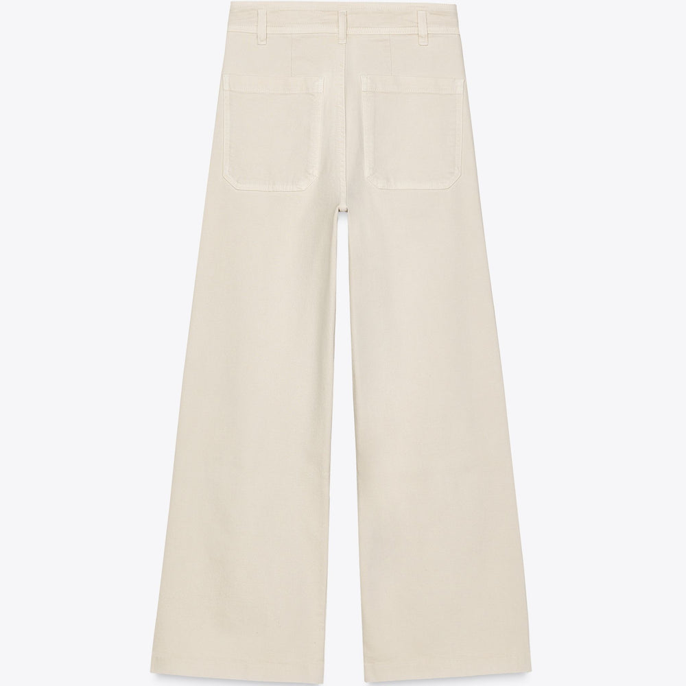 Moudda ZARA - Pantalon Wide Leg - Poches Patch & Gris Pierre - Tunisie 2