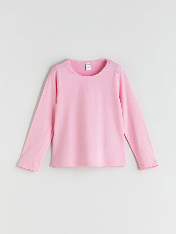 Moudda LC Waikiki - Body jersey basique manches longues Fille Rose - Tunisie 1