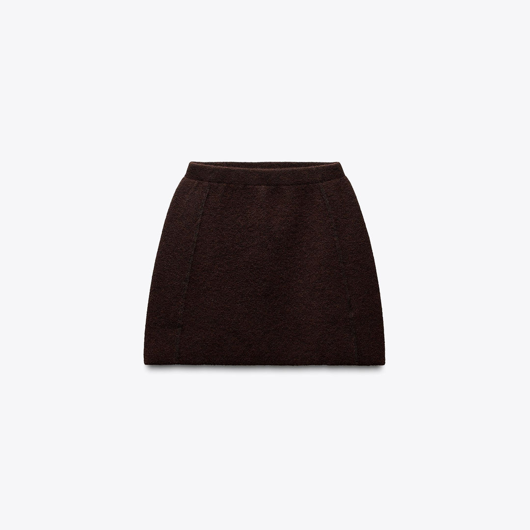 Moudda ZARA - Jupe Mini - Pippings Latéraux & Double Couche Maille - Tunisie 1