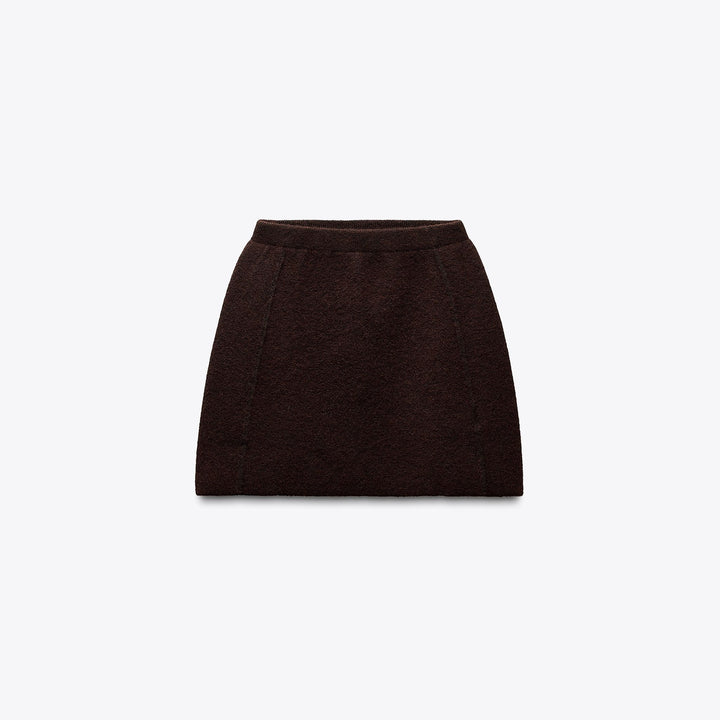 Moudda ZARA - Jupe Mini - Pippings Latéraux & Double Couche Maille - Tunisie 1