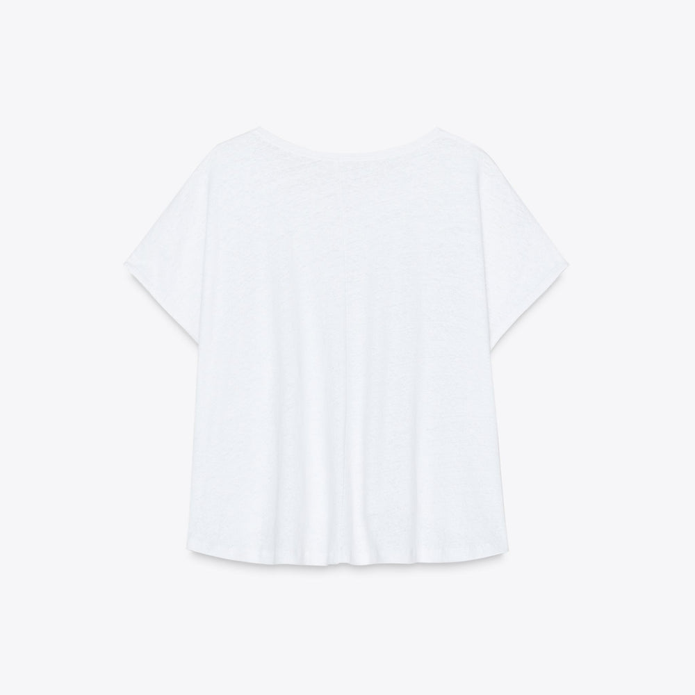 Moudda ZARA - T-Shirt - Manches Courtes, Col Rond & Coton/Lin - Tunisie 2