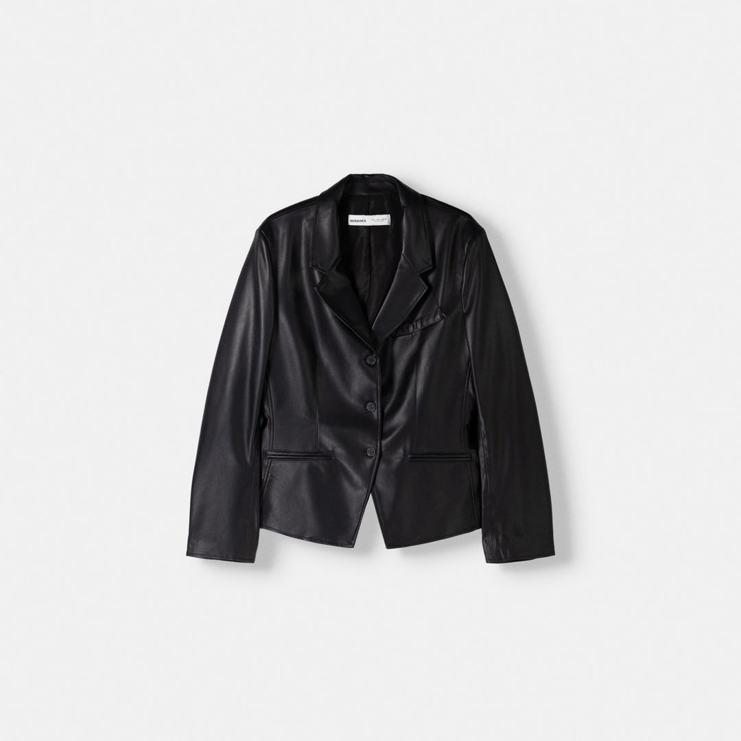 Moudda BERSHKA - Blazer simili-cuir ajusté - Tunisie 1