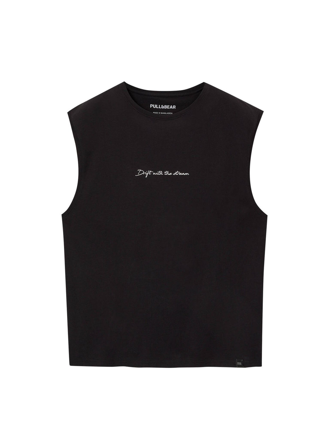 Moudda PULL & BEAR - T-Shirt Bretelles Larges Texte Poitrine - Tunisie 2