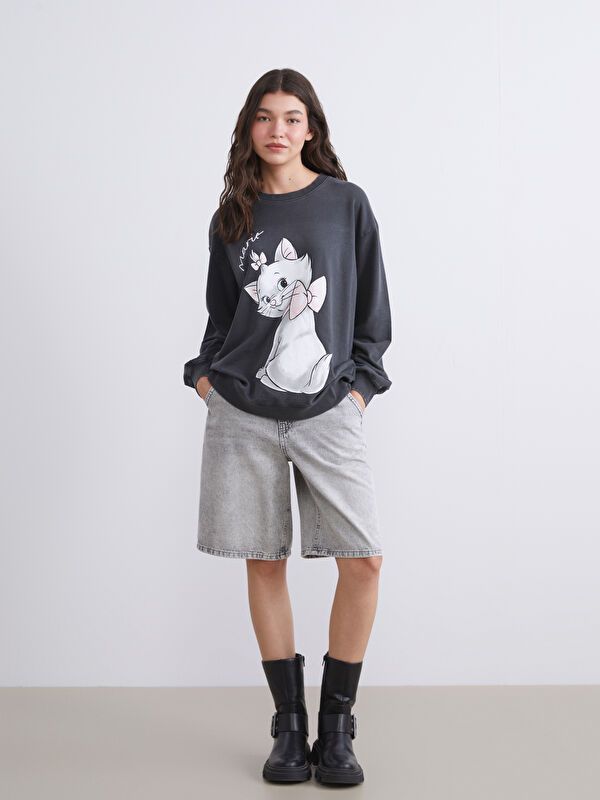 Moudda LC Waikiki - Sweatshirt en jersey sous licence Femme Anthracite - Tunisie 2