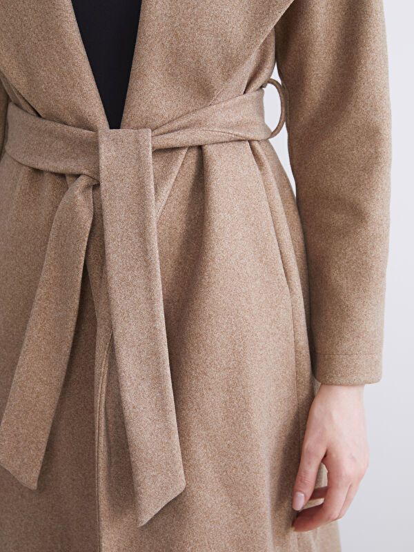 Moudda LC Waikiki - Manteau effet laine Femme Vison - Tunisie 3