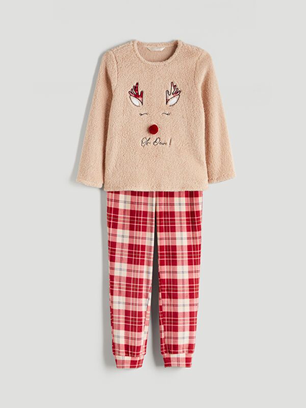 Moudda LC Waikiki - Pyjama en jersey à manches longues épais pour Femmes - Tunisie 1