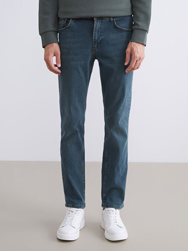 Moudda LC Waikiki - Pantalon tissé denim basique Homme Rodéo vert - Tunisie 2