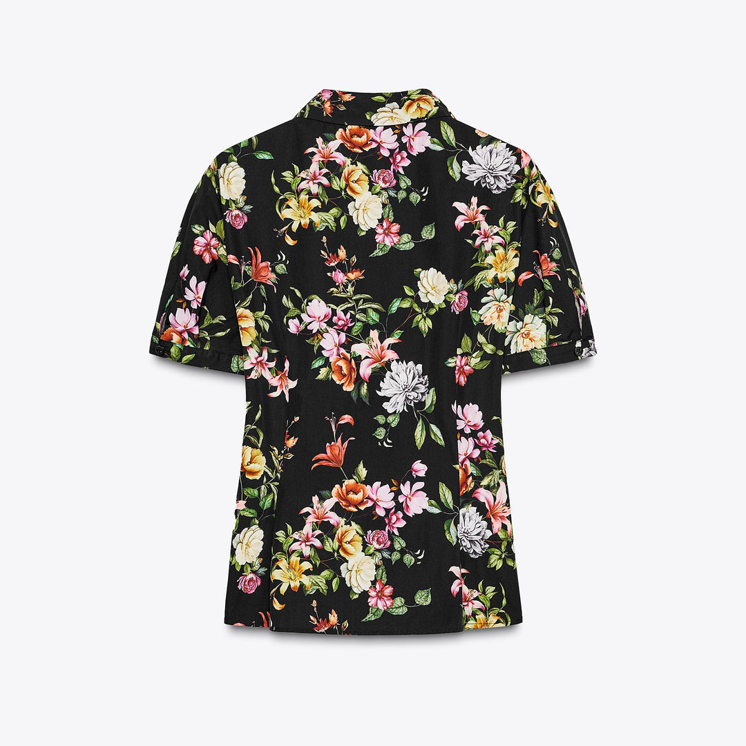 Moudda ZARA - Ensemble Top Popeline - Imprimé Floral & Nœud Taille - Tunisie 2