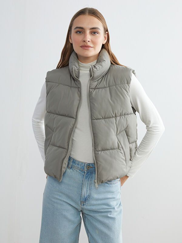 Moudda LC Waikiki - Veste sans manches Femme Kaki clair - Tunisie 1