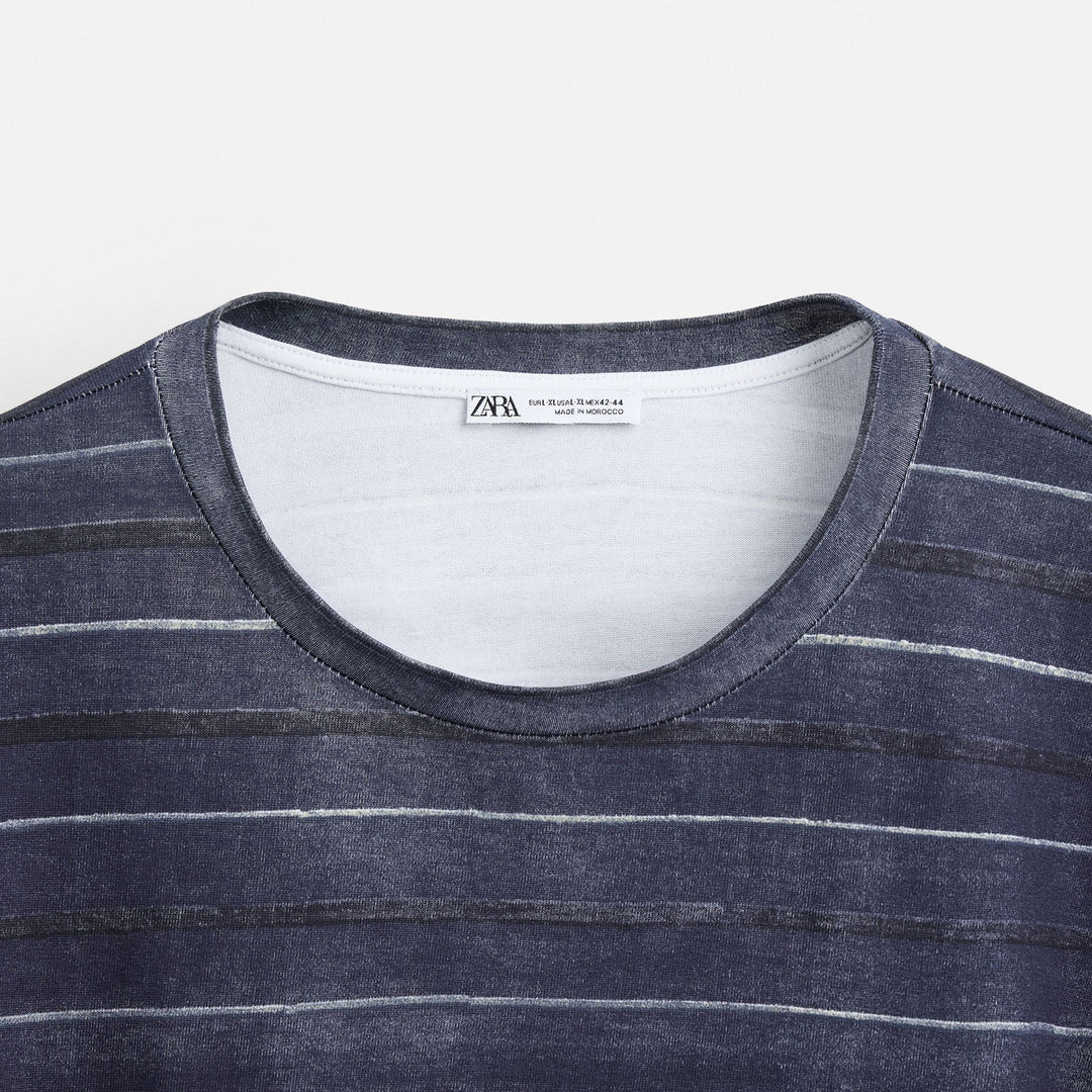 Moudda ZARA - T-Shirt - Rayures Peintes (Soft Layers) - Tunisie 3