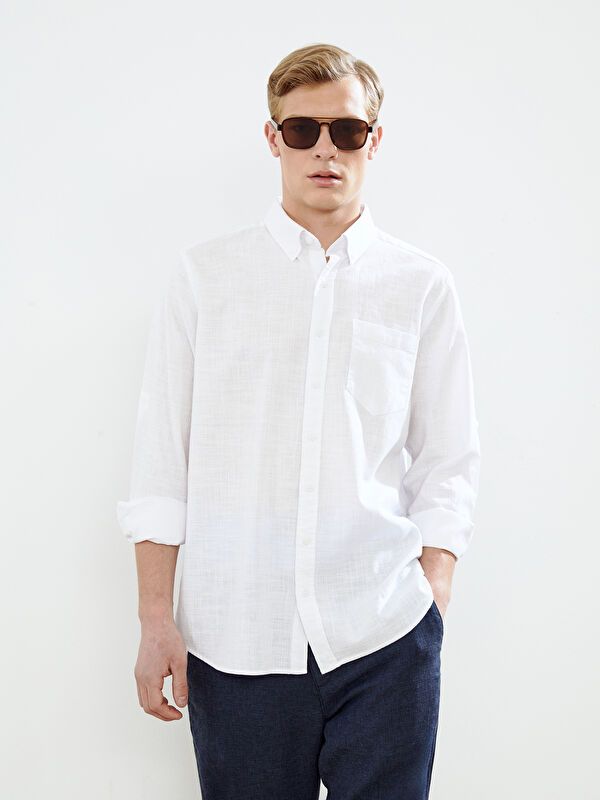 Moudda LC Waikiki - Chemise manches longues en tissu pour Homme - Tunisie 6