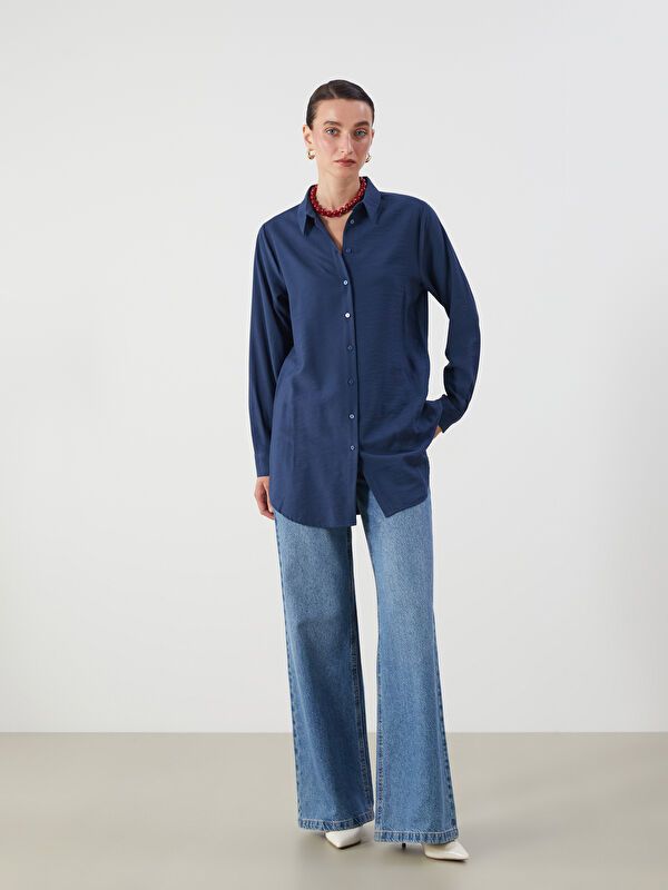 Moudda LC Waikiki - Tunique à manches longues Femme Marine - Tunisie 2