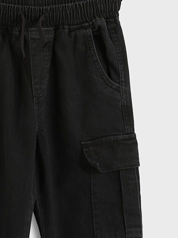 Moudda LC Waikiki - Pantalon tissé en denim Garçon Rodéo noir - Tunisie 4