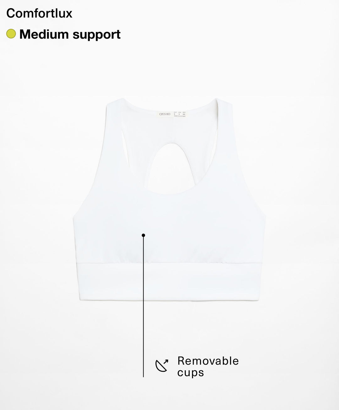Moudda Oysho - Soutien-Gorge Comfortlux Mousse Extra Dos Ouvert - Tunisie 2