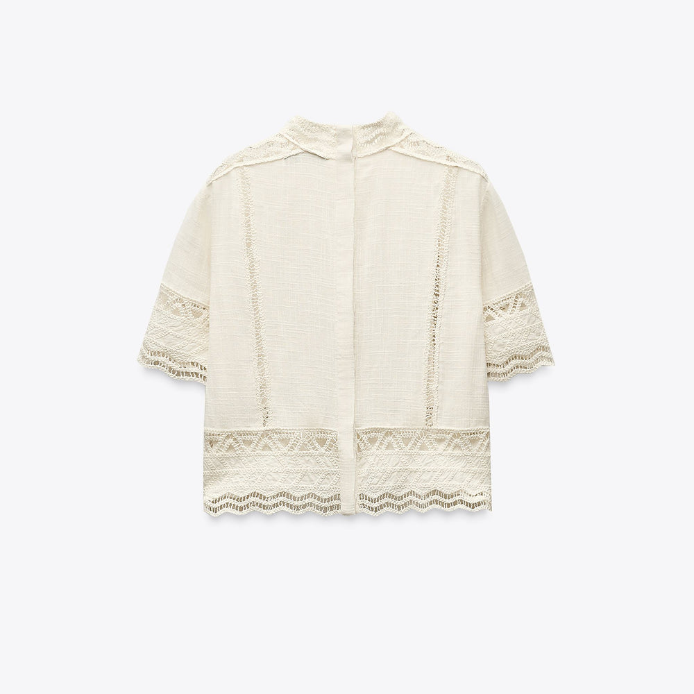 Moudda ZARA - Chemise Crochet - Manches Courtes - Tunisie 2