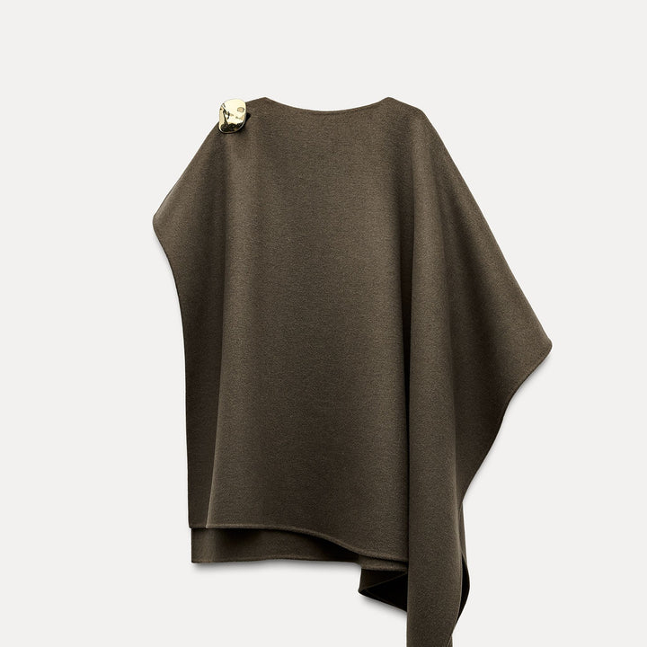 Moudda ZARA - Cape tissu double laine avec broche - Tunisie 1
