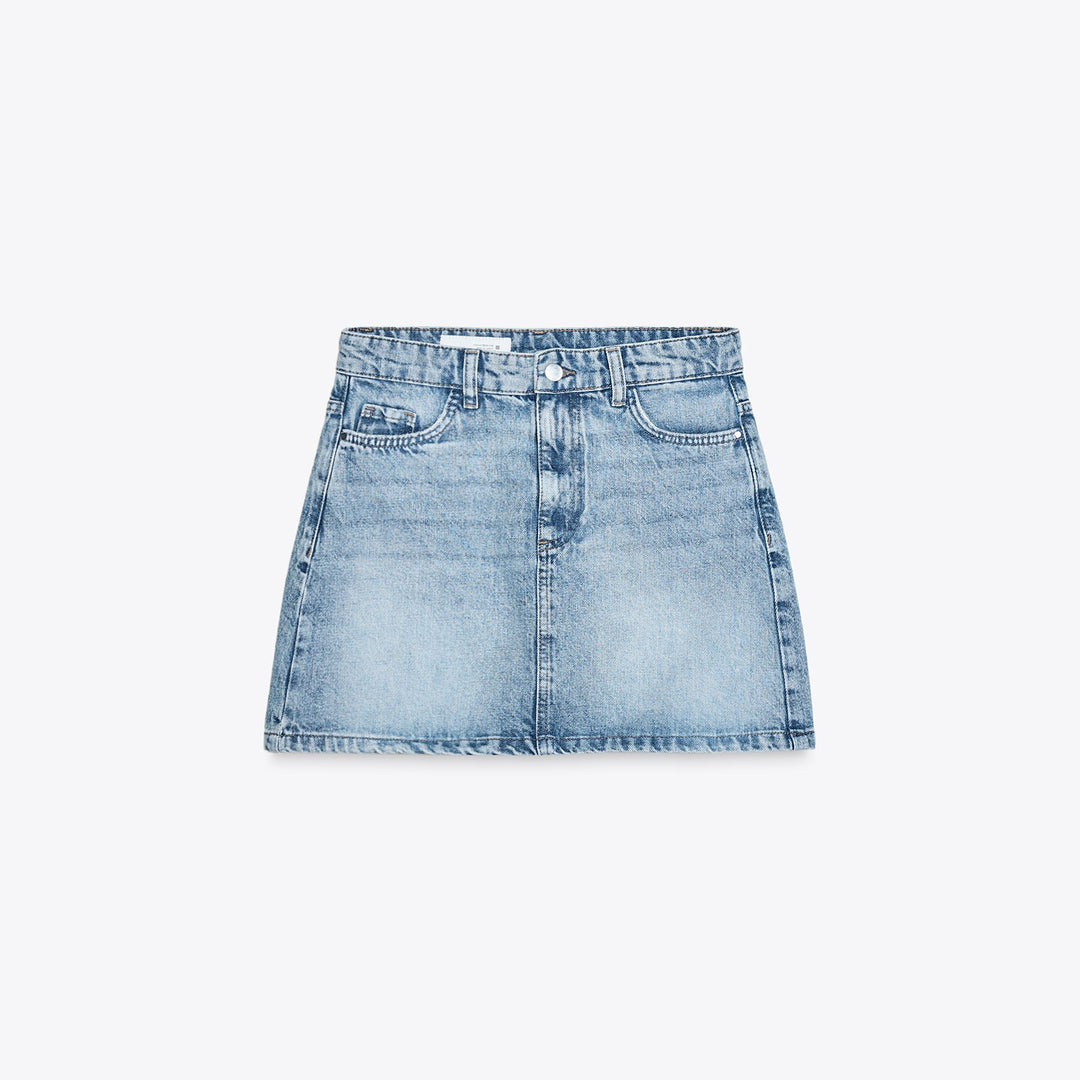 Moudda ZARA - Jupe Denim Mini - Dirty Wash - Tunisie 1