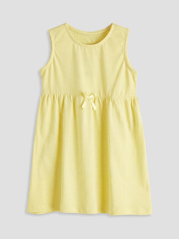 Moudda LC Waikiki - Robe manches courtes en jersey pour Fille couleur Jaune citron - Tunisie 1