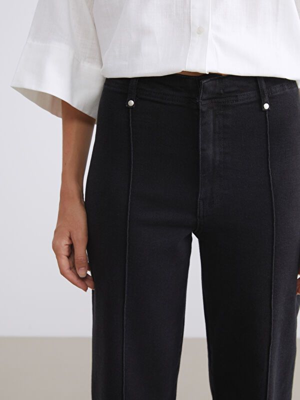 Moudda LC Waikiki - Pantalon jean tissé basique Femme Rodéo noir+m - Tunisie 3