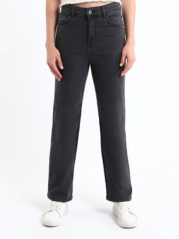 Moudda LC Waikiki - Pantalon jean tissé basique Femme Rodéo grey - Tunisie 2