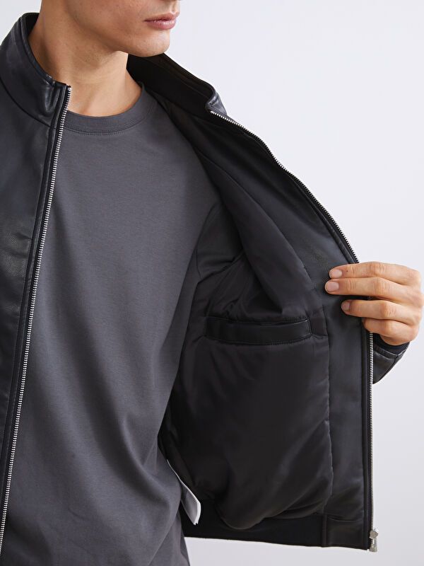 Moudda LC Waikiki - Manteau léger en similicuir pour Homme - Tunisie 3