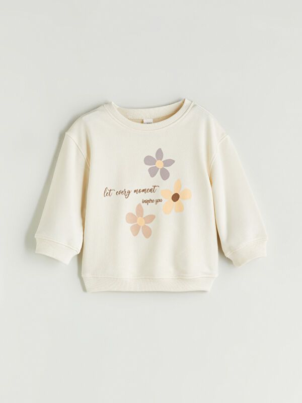Moudda LC Waikiki - Sweatshirt en jersey Fille Crème - Tunisie 1