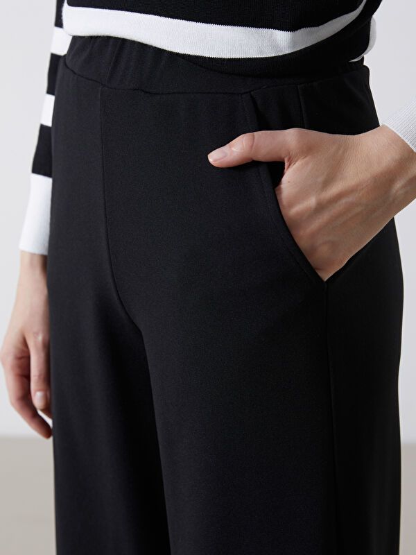 Moudda LC Waikiki - Pantalon tissé moyen Femme Noir - Tunisie 3