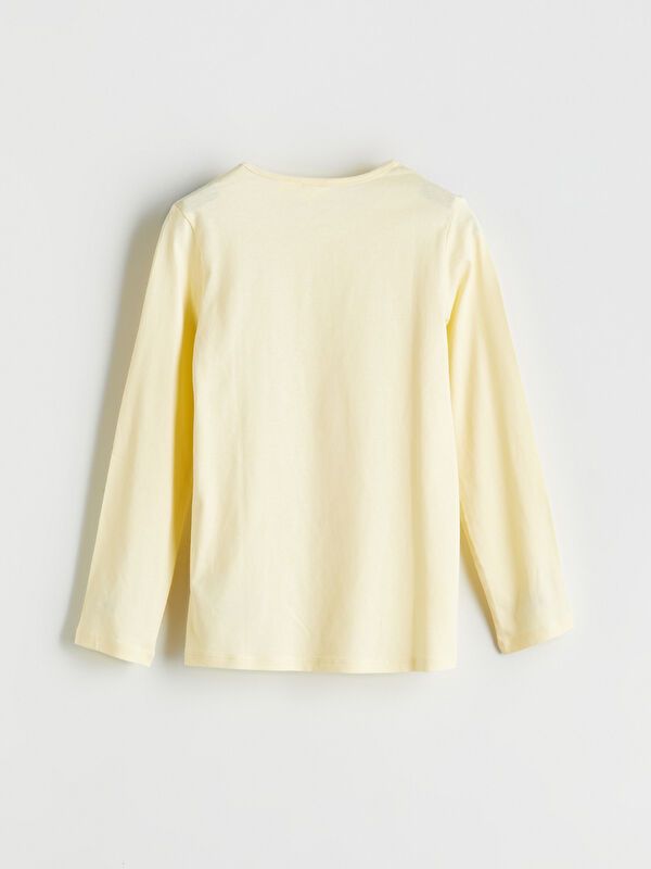 Moudda LC Waikiki - Pyjama en jersey manches longues moyen Fille Jaune clair - Tunisie 4