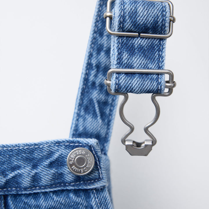 Moudda ZARA - Salopette Denim Enfant - Broderies Rouges - Tunisie 3