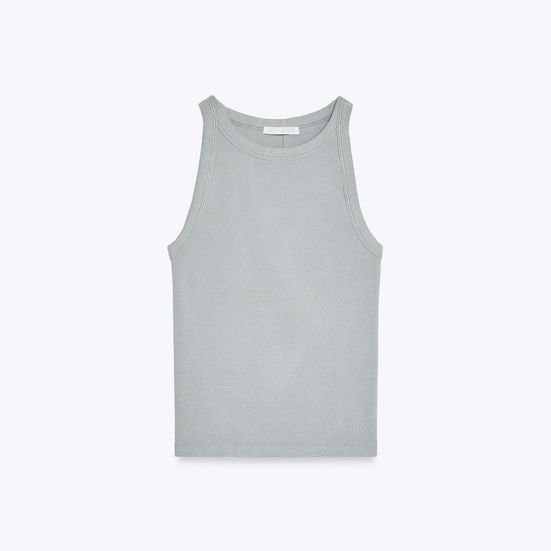 Moudda ZARA - Top Halter - Coton/Élasthanne & Lavé - Tunisie 1
