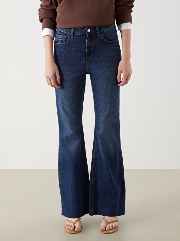 Moudda LC Waikiki - Pantalon jean tissé basique Femme Rodéo noir - Tunisie 2